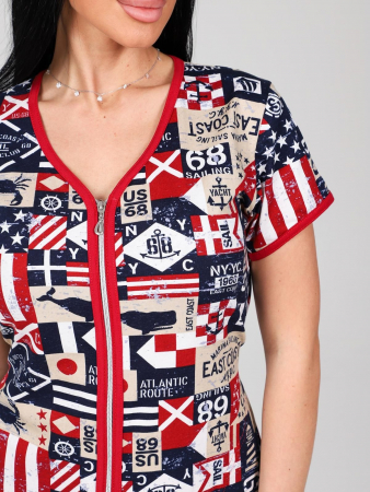 Женский халат Тома / синий