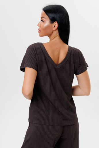 Женский костюм с брюками 2217/3 / Шоколадный