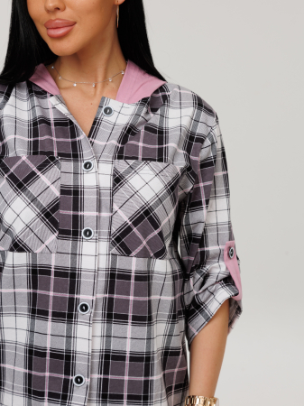 Женская туника Т-189(К) / Серый (клетка)