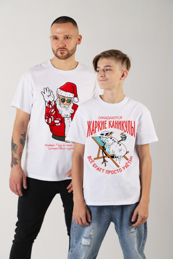 Детская футболка для мальчика Карнавал-2 / молочный