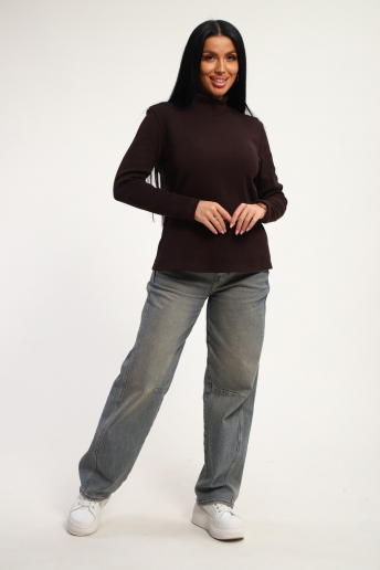 Женская водолазка 74721 / шоколадный