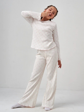 Детская пижама "Ажурные сны" длинный рукав