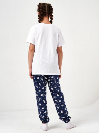 Детская пижама с брюками "Кисонька" короткий рукав