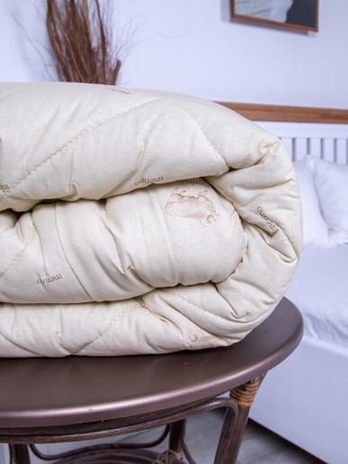 Одеяло стёганое поплин овечья шерсть 400 гр/м2