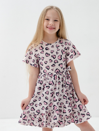 Детское платье "Мальва" / Светло-розовый