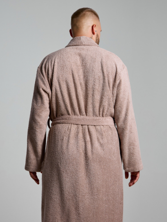 Халат мужской Комфорт-4 / серо-бежевый