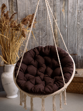 Подушка для подвесных качелей (рогожка) / Коричневый