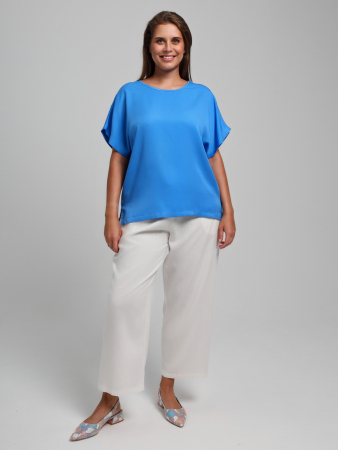 Женская блузка Летний драйв-4 / голубой