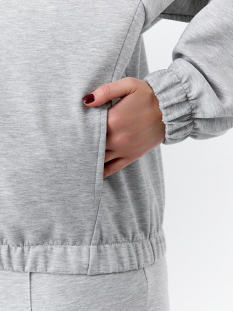 Женский бомбер Нео-1 БО-004 / серый меланж