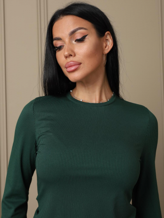 Женский лонгслив мод.2028/4 / Зеленый