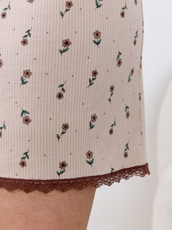 Женская пижама Вельвета-2 / бежевый