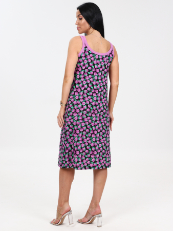 Женский сарафан МАТРЕШКА-2 СК-2206 / Малина на черном