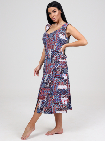 Женский сарафан ШИРОКАЯ БРЕТЕЛЬ СК-563 / Этнический рисунок