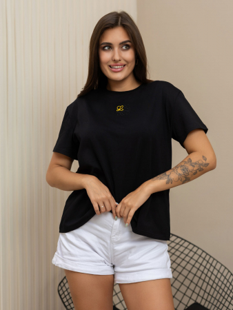 Женская футболка мод.2058/1 / Черный