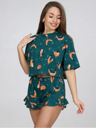 Женская пижама П-124.05 / Лисы