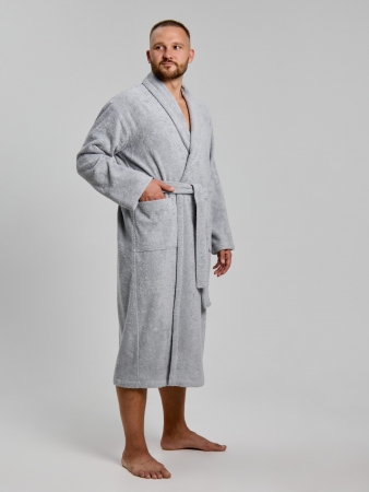 Халат мужской Комфорт-4 / светло-серый