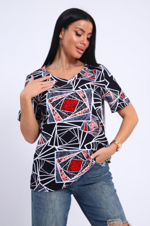 Женская футболка 35888 / темно-синий