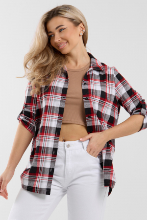 Женская рубашка 36988 / красный