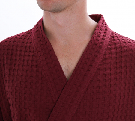 Халат вафельный Relax / бордо