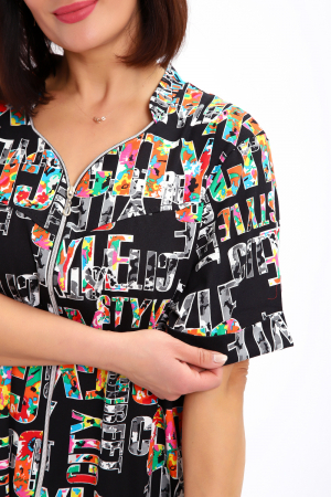 Женский халат 88146 / черный