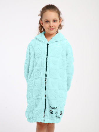 Детский халат "Мурлыка" / Бирюза