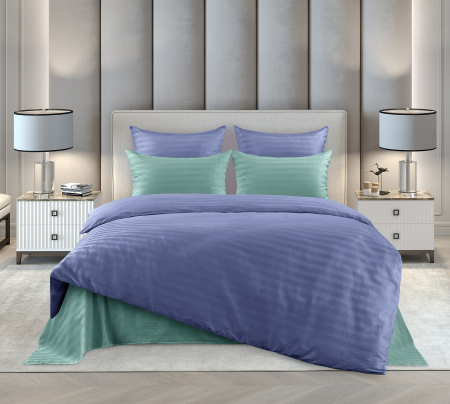 Постельное белье страйп-сатин ТМ Королевское искушение / Нефрит