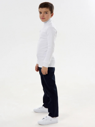 Детская водолазка из рибаны / Белый