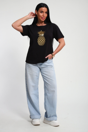 Женская футболка 85655 / черный