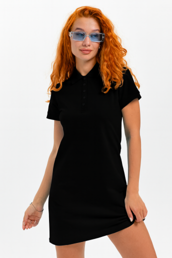 Женское платье поло14413/1 / черный