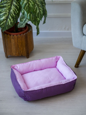 Лежак для кошек и собак / горох