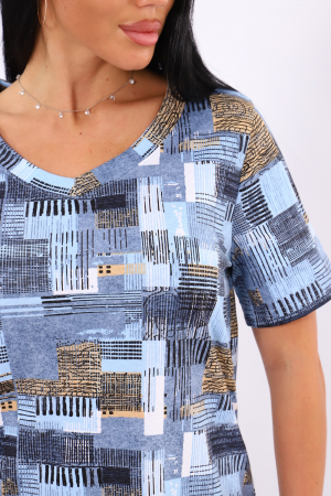 Женская футболка 35888 / голубой