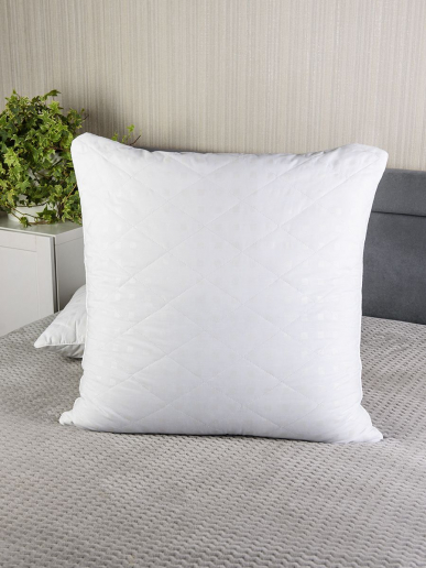 Подушка стеганая "Очарование" / белая