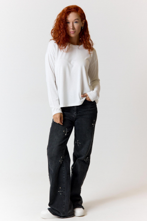 Лонгслив женский оверсайз М Арт. 10636