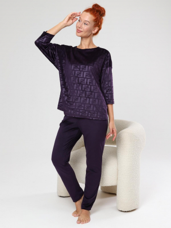 Женский костюм Вениса-Жаккард / сливовый