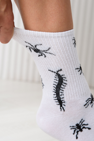 Носки стандарт женские Сороконожка (набор 2 пары) / белый