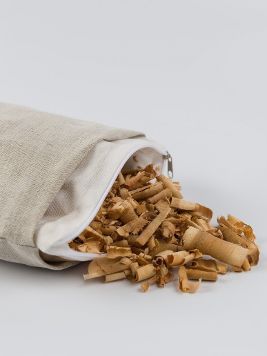 Подушка-валик "Кедровая магия" с кедровой стружкой