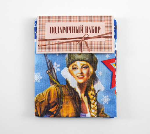 Набор из 2х вафельных полотенец / Летчица-Катюша