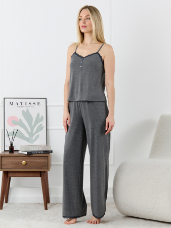 Женская пижама Рива-2 / тёмно-серый меланж