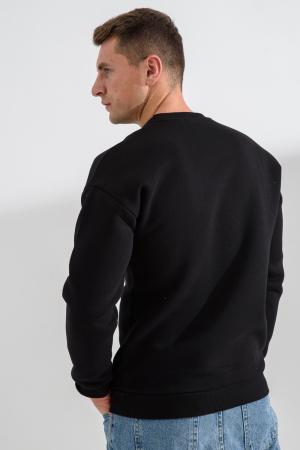 Мужской свитшот 8559 / черный+питбуль