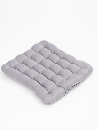 Подушка в автомобиль с гречневой лузгой арт. APG25 / Светло-серый