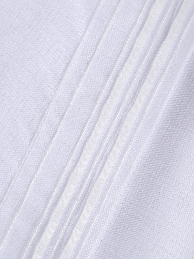 Тюль под лен для кухни арт. TPL / Белый