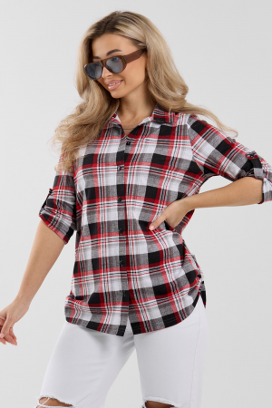 Женская рубашка 36988 / красный