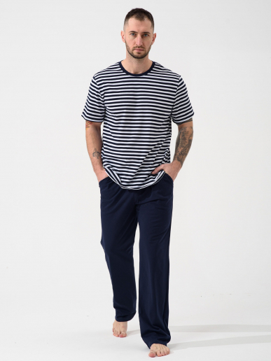 Мужская пижама "Полоса" 2440-К / Синий