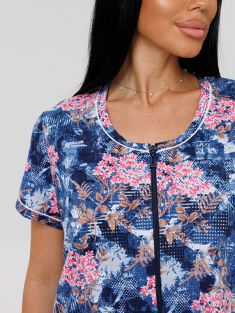 Женский халат Х-95(К) / Розовый (цветы)