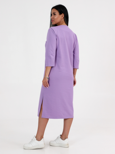 Женское платье футер "Спринт" ПлФ-43 Сиреневый / Распродажа