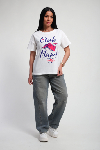 Женская футболка 85666 / белый