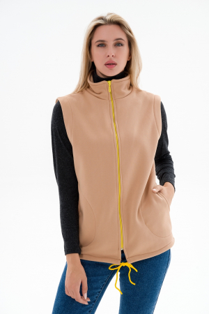 Жилет женский из футера / Капучино