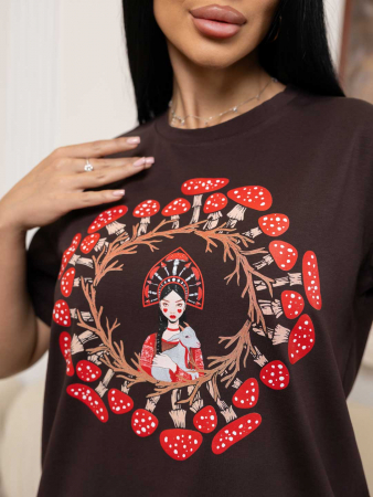 Женская футболка мод.2157/2 / Черный