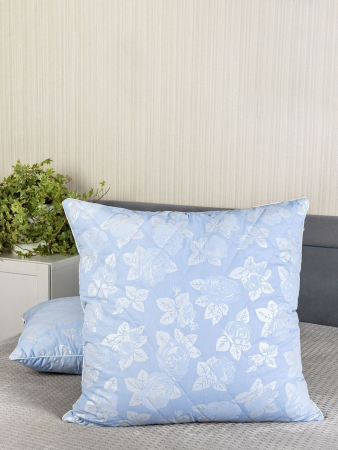 Подушка стеганая "Очарование" / голубая