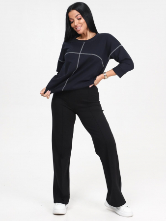 Женский свитшот Николет / темно-синий